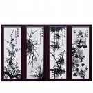 Ink plum orchid bamboo chrysanthemum ceramic wall hanging plates china