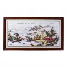 Decorative ceramic plate painting pastel landscape for living room