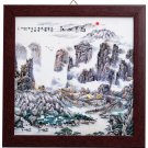 Porcelain plate painting living room decoration sofa background wall