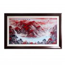 Landscape dining room sofa background wall decoration ceramic painting