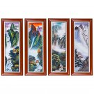 Landscape porcelain plate painting background wall decoration home
