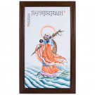 Hand-painted Eight Immortals Crossing the Sea porcelain plate painting