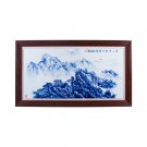 Hand painted porcelain plate painting study room background wall