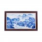 Jingdezhen hand painted blue and white porcelain plate painting villa