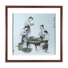 Hand painted figure porcelain plate painting for decorative paintings