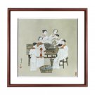 Jingdezhen designer hand-painted figures porcelain plate painting home