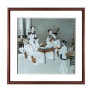 Designer hand-painted figures porcelain plate painting home decoration