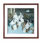 Designer hand-painted figures porcelain plate painting background wall