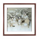 Jingdezhen hand-painted figures porcelain plate painting entrance deco