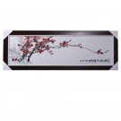 Hand-painted plum blossom ceramic hanging painting plate living room