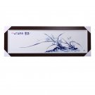 hand painted orchid ceramic hanging painting plate living room bedroom