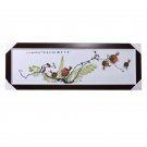 Hand painted pastel ceramic painting plate hotel lobby mural