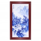 Jingdezhen Hand-painted landscape porcelain hanging plate painting