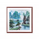Hand-painted landscape porcelain plate painting home decoration