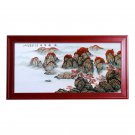 Jingdezhen hanging porcelain plate painting landscape background wall