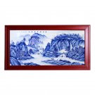 Jingdezhen hanging porcelain plate painting landscape wall decoration