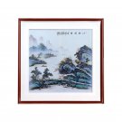 European blue and white hanging painting porcelain plate painting wall