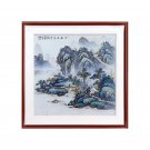 European blue and white hanging ceramic plate painting home decoration
