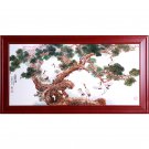 Jingdezhen large Hand-painted ceramics Plate Painting office ornaments