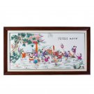 Jingdezhen Pastel happy porcelain plate painting wall decoration