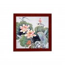 Birds and flowers porcelain plate painting dining room restaurant