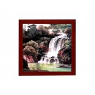Mountain clear spring ceramic plate painting dining room restaurant