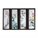 Jingdezhen spring summer autumn and winter porcelain panel paintings