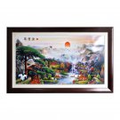 Jingdezhen landscape porcelain plate Painting living room chinese