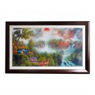 Jingdezhen Xanadu ceramic plate painting living room decoration