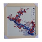 Jingdezhen red plum decorative ceramic painting hotel club teahouse