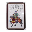 Classical character Guan Gong wall mural porcelain plate painting