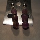 amethyst and tibetan silver earrings