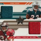 Ronnie Brown / Cadillac Williams 2005 Rookies & Stars Rookie Jersey Combo /500
