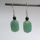  Onyx & Amazonite Earrings