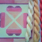 Hand Painted Needlepoint Canvas--Orange Hearts--KIT
