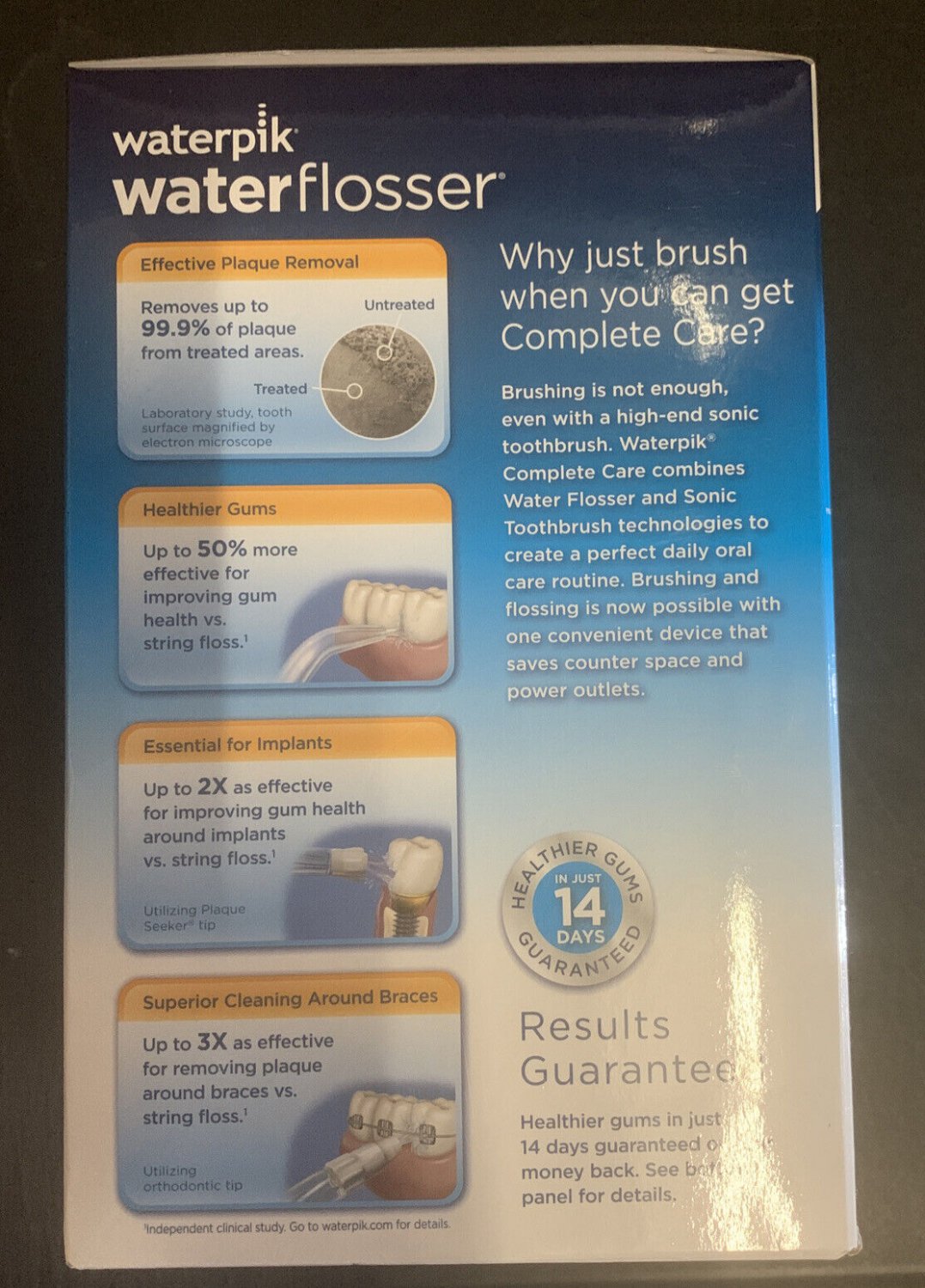 Waterpik complete care 5 0 flosser sonic toothbrush system in white