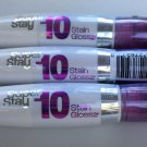 LOT OF 3 Maybelline New York Superstay 10 hour Stain Gloss #160 Luxurious Lilac