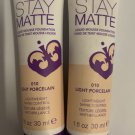2 Rimmel Stay Matte Liquid Mousse Foundation #010 LIGHT PORCELAIN