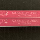 2 NEW WUNDER2 Super-Stay Beauty Liner Eyeliner GLITTER PINK 1.2 g BNIB