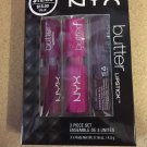 NEW NYX Set Butter Lipstick (Thunderstorm, Sweet Shock & Moonlit Night) BLSSET03