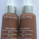 2 ORIGINS Next of Skin SPF15 Modern Moisture Makeup 15-W Just Coffee 1oz Ea