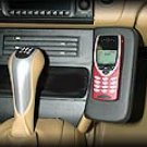986 Telephone Console Real Leather - Black