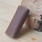 Leather Glasses Bag,Sunglasses Pouch Case Hard Crazy Horse Leather Handmade Genuine Leather