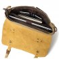 Crazy Horse Leather Men Messenger Bag,Shoulder Carrying Laptop Bag,Crossbody Canvas Bag,Briefcase