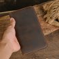 Crazy Horse Leather Hand Clutch with Handle, Genuine Leather Wallet Bag,Men Hand Carrying Purse