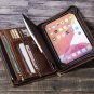 iPad Leather Portfolio Case with Notepad,Business Folio Case in Crazy Horse Leather