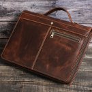 iPad Leather Portfolio Case with Notepad,Business Folio Case in Crazy Horse Leather