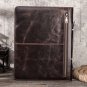 iPad 12.9 Leather Folio Case with A4 Writing Pad,Business Portfolio with Handle in Crazy Horse