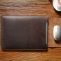 Leather Macbook Laptop Sleeve Case with Leather Mouse Pad in Crazy Horse Leather