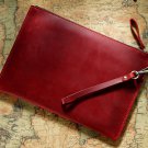 Leather Hand Bag,iPad Carrying Case with Handle in Crazy Horse Leather